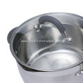 Stainless Steel Target Aluminum Stockpot with Lid SUS304